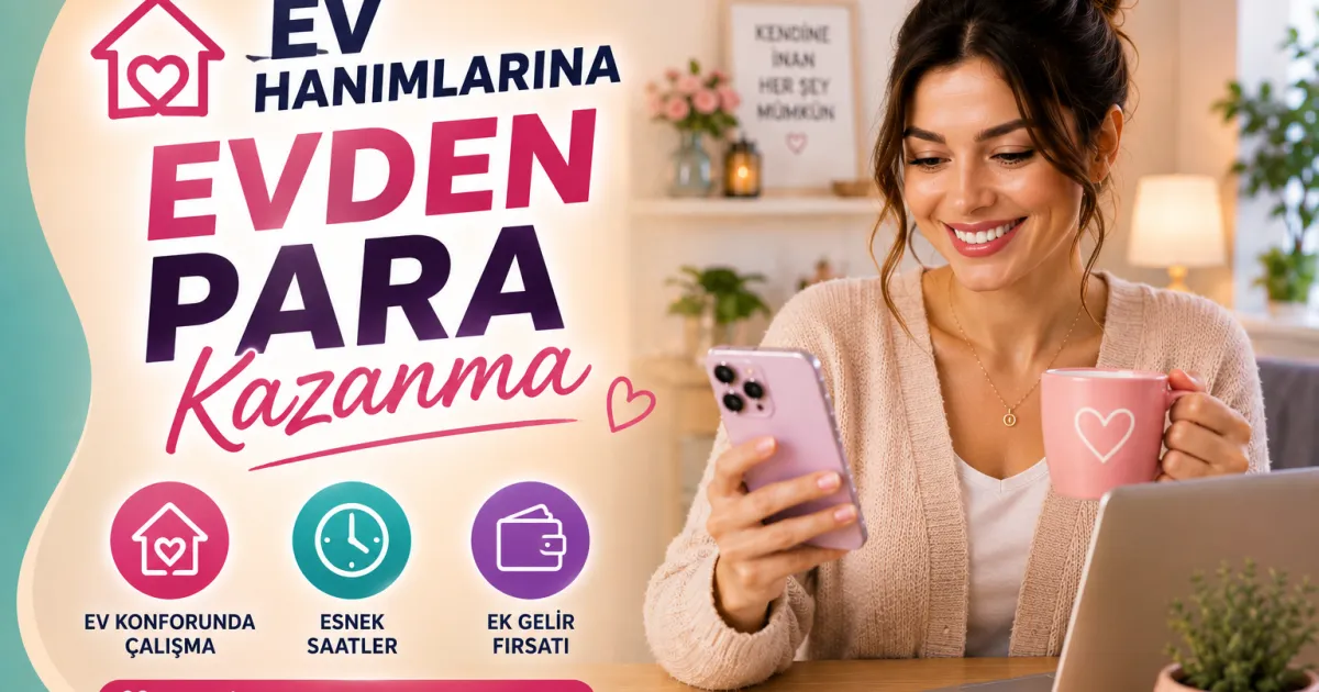 Ev Hanımlarına Evden Para Kazanma: 2026’da Güvenli ve Kolay Yöntemler
