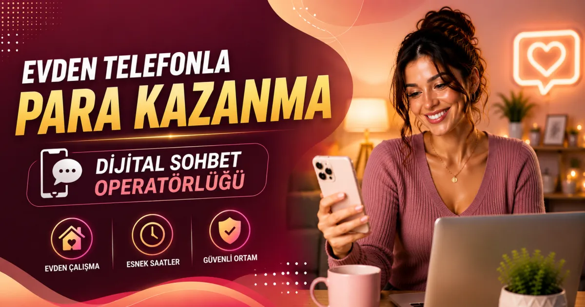 Evden Telefonla Para Kazanma: Dijital Sohbet Operatörlüğü ile Güvenli Ek Gelir