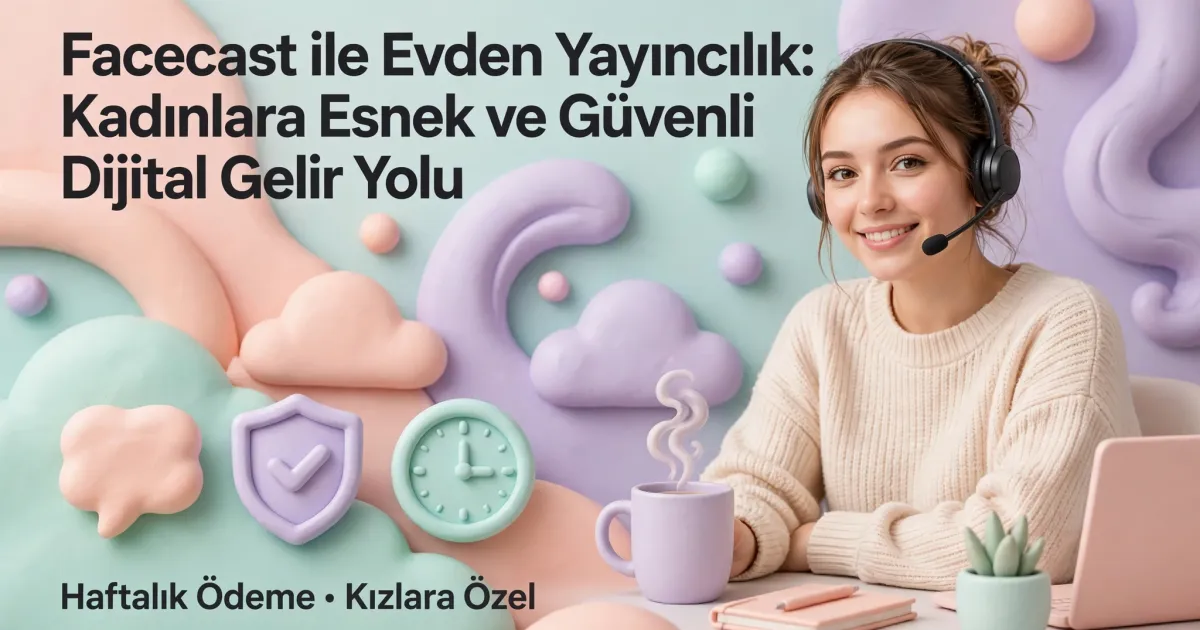 Facecast ile Evden Yayıncılık: Kadınlara Esnek ve Güvenli Dijital Gelir Yolu