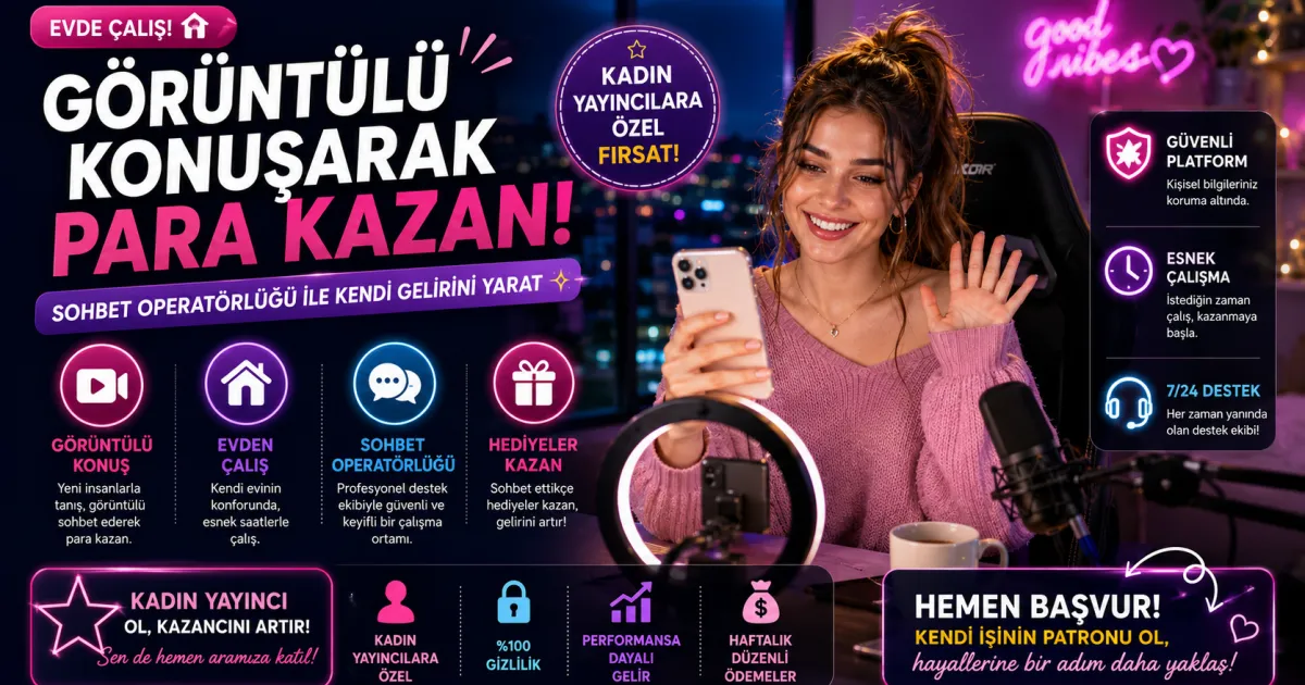 Görüntülü Konuşarak Para Kazanma: 2026’da Evden Çalışma Rehberi