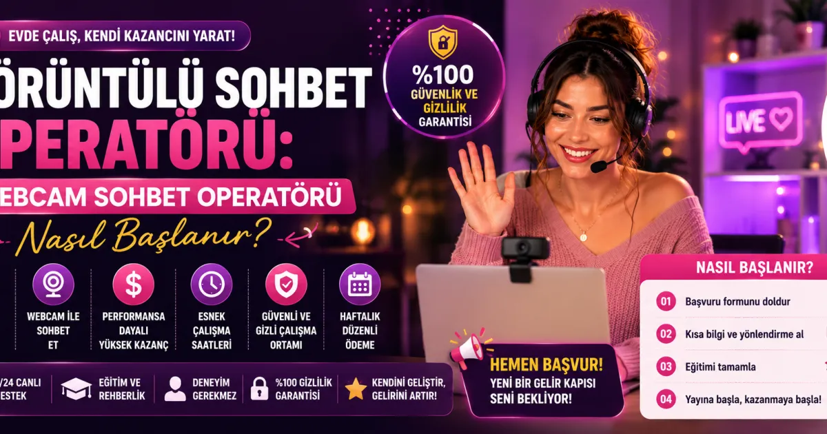 Görüntülü Sohbet Operatörü: Webcam Sohbet Operatörü, Nasıl Başlanır?