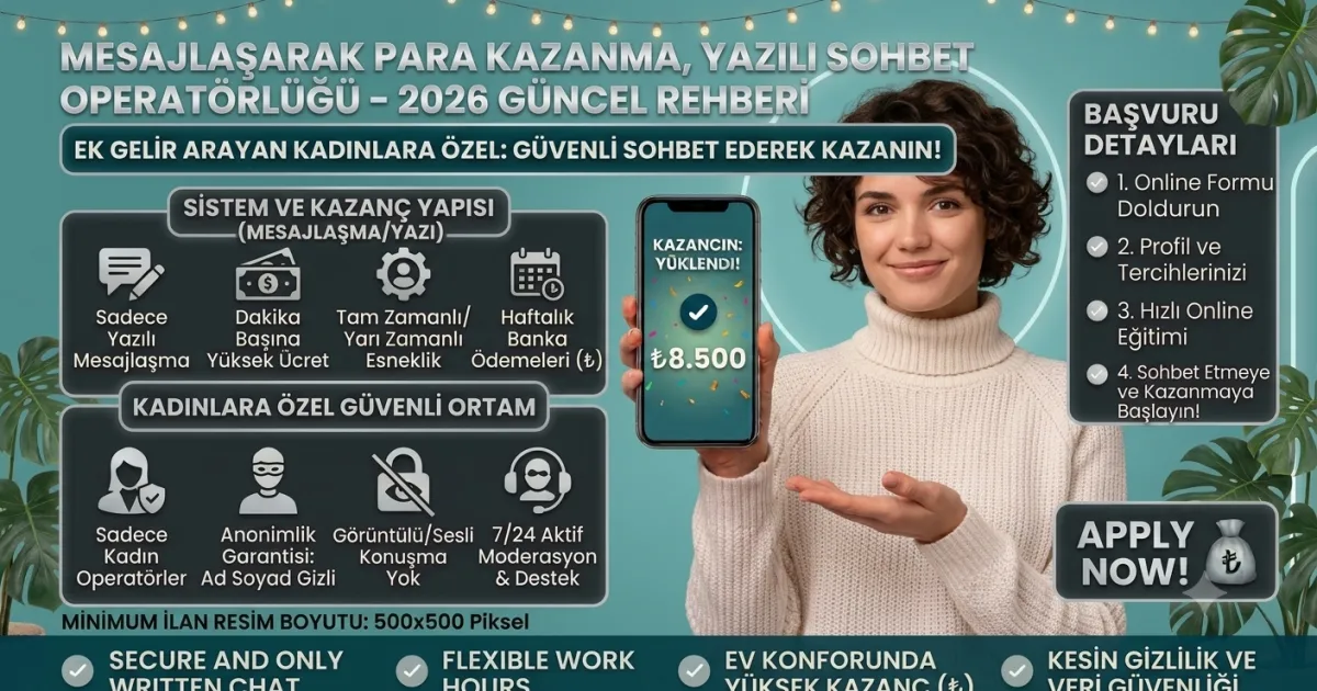Mesajlaşarak Para Kazanma: Evden Yazılı Sohbet Operatörlüğü Nasıl Yapılır?