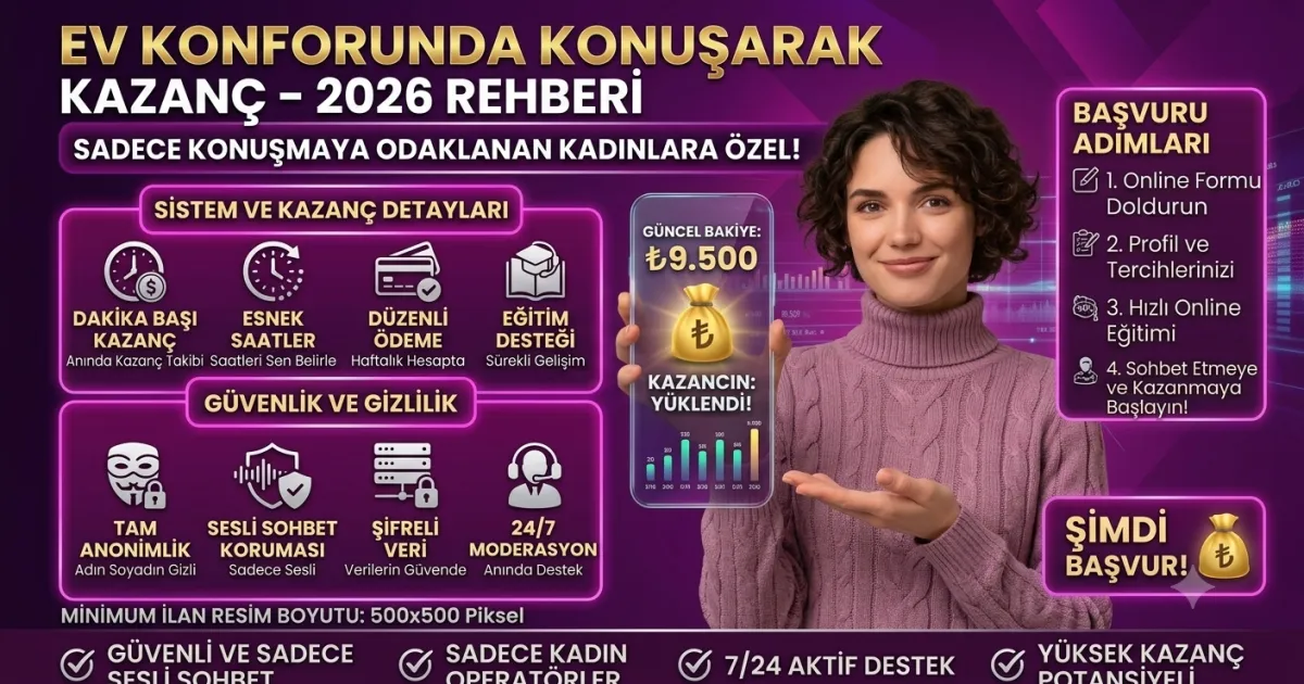 Sesli Sohbet ile Para Kazanma: 2026'da Evden Konuşarak Gelir Yaratma Yöntemleri