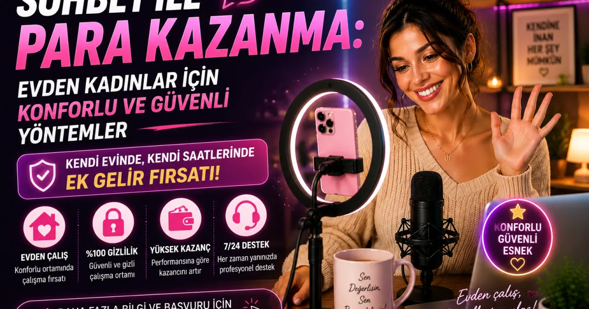 Sesli Sohbet ile Para Kazanma: Evden Kadınlar İçin Konforlu ve Güvenli Yöntemler