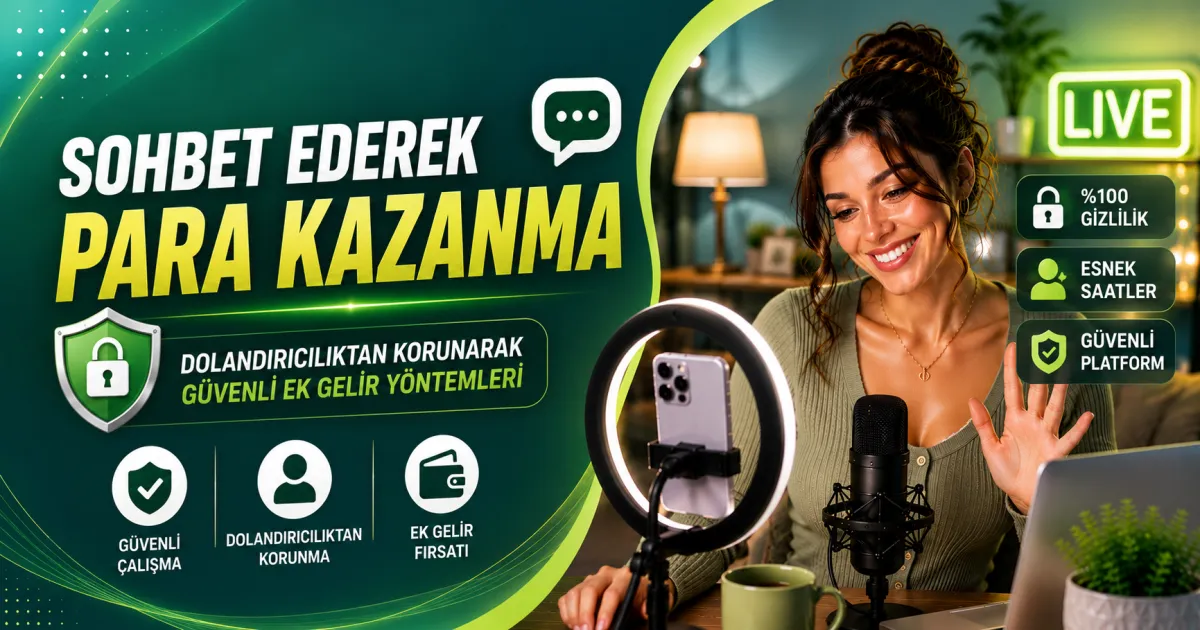 Sohbet Ederek Para Kazanma: Dolandırıcılıktan Korunarak Güvenli Ek Gelir Yöntemleri