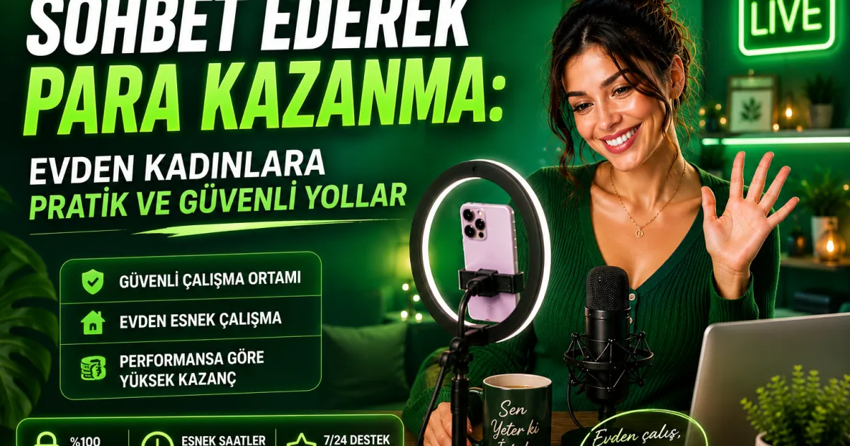 Sohbet Ederek Para Kazanma: Evden Kadınlara Pratik ve Güvenli Yollar