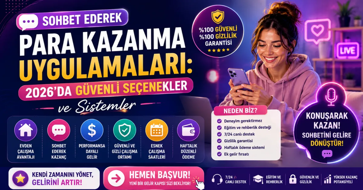 Sohbet Ederek Para Kazanma Uygulamaları: 2026'da Güvenli Seçenekler ve Sistemler