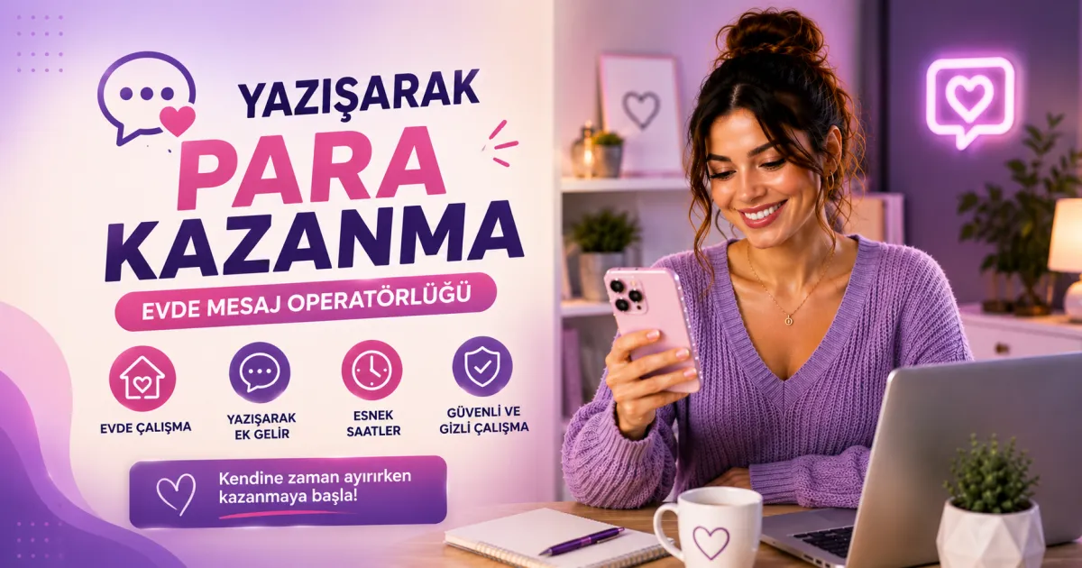 Yazışarak Para Kazanma: Evden Mesaj Operatörlüğü ile Esnek ve Güvenli Ek Gelir